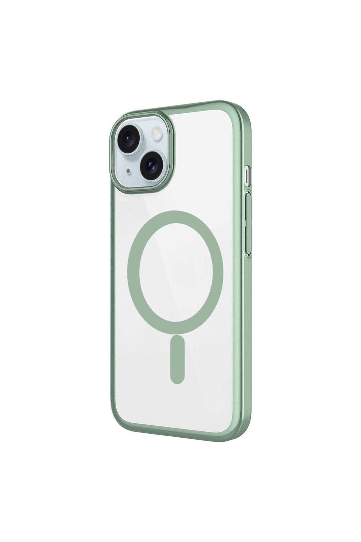 iPhone 15 Uyumlu Wireless Şarj Özellikli Sert PC Zore Mat Riksos Magsafe Kılıf-Pembe iPhone 15 Uyumlu Wireless Şarj Özellikli Sert PC Zore Mat Riksos Magsafe Kılıf-Pembe