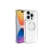 iPhone 15 Pro Uyumlu Kamera Korumalı Logo Gösteren Zore Omega Kılıf-Gümüş