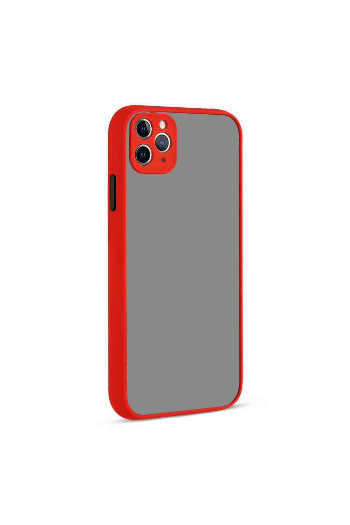 iPhone 11 Pro Max Uyumlu Zore Hux Kılıf-Kırmızı