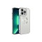 iPhone 11 Pro Max Uyumlu Kamera Korumalı Logo Gösteren Zore Omega Kılıf-Gümüş