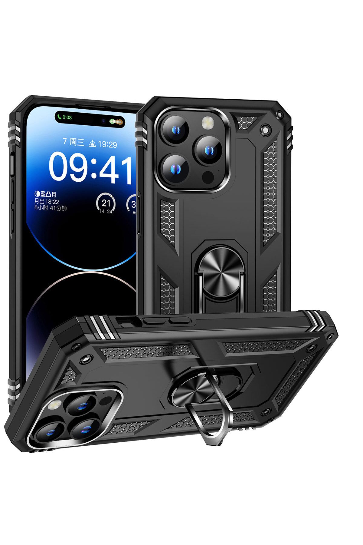 iPhone 15 Pro Uyumlu Zore Vega Kılıf-Siyah