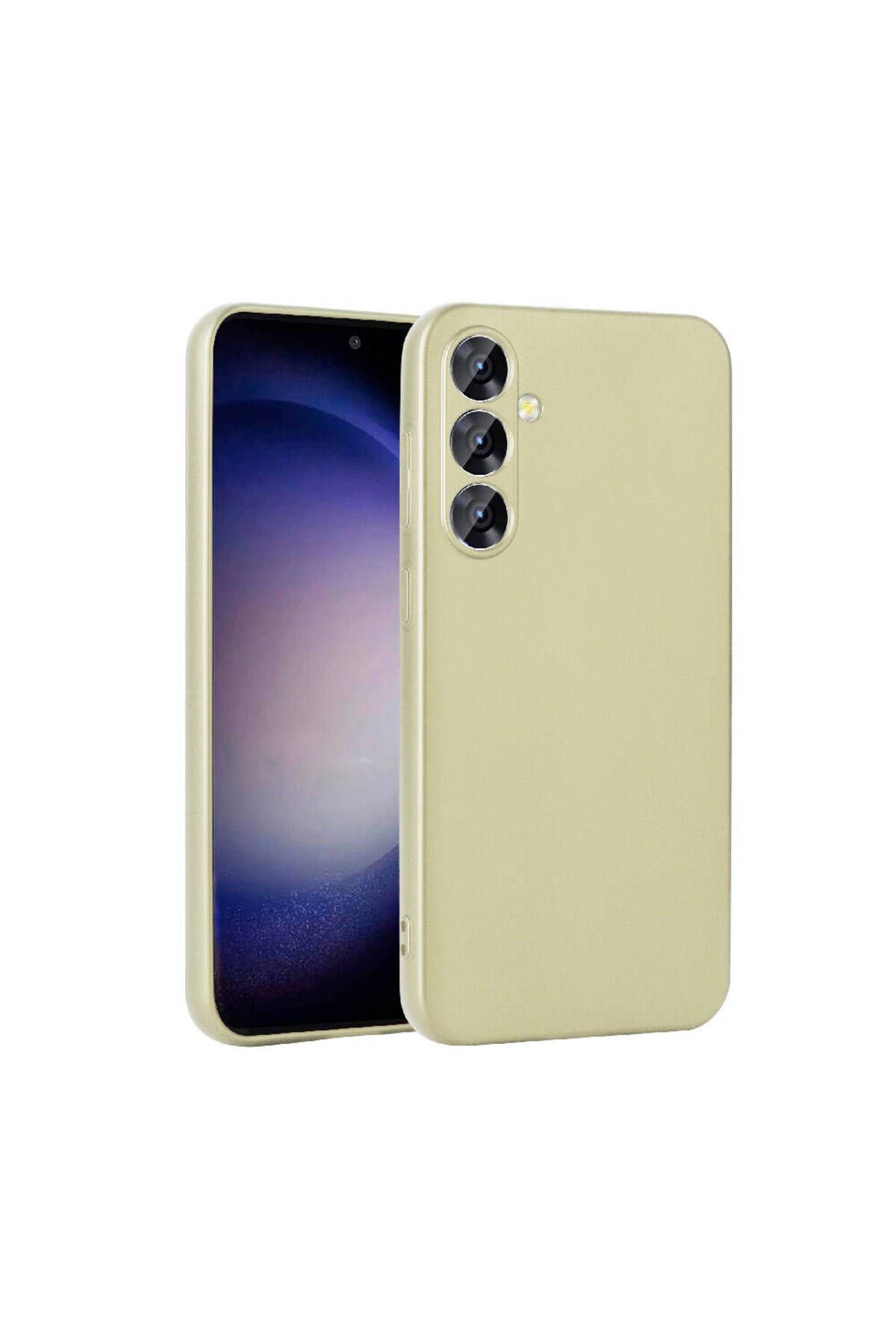 Galaxy S24 Uyumlu Zore Premier Silikon Kılıf-Gold