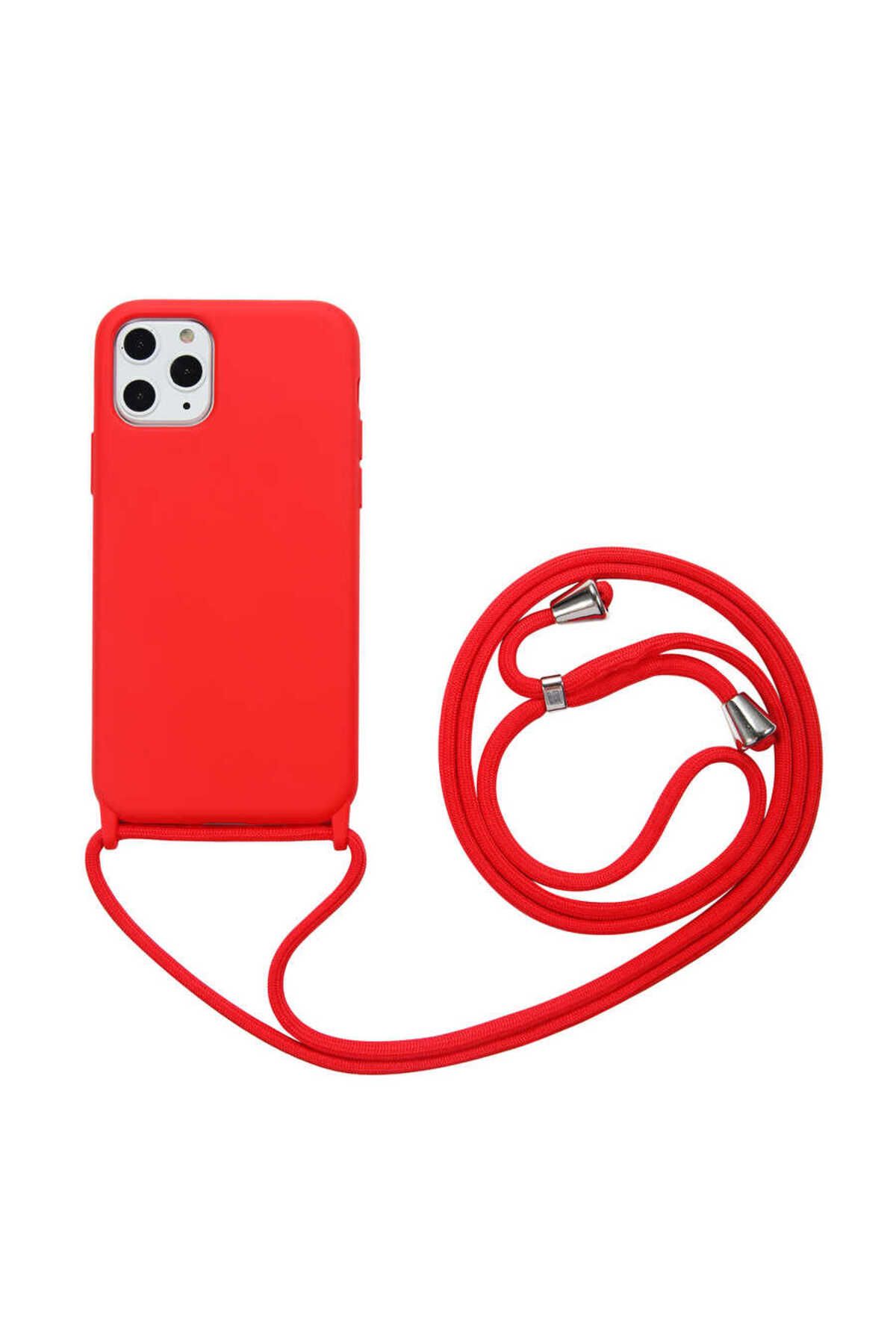 iPhone 11 Pro Uyumlu Zore Ropi Kılıf-Kırmızı
