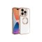 iPhone 15 Pro Uyumlu Kamera Korumalı Logo Gösteren Zore Omega Kılıf-Rose Gold