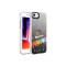 iPhone SE 2020 Uyumlu Desenli Zore Silver Sert Kılıf-Kalp