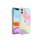 iPhone 11 Uyumlu Airbag Kenarlı Renkli Desenli Silikon Zore Elegans Kılıf-NO7
