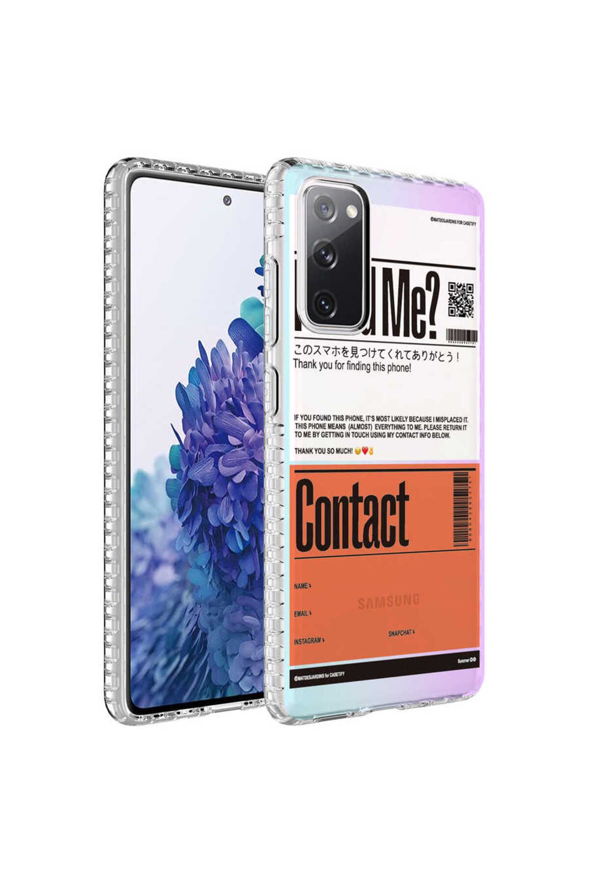 Galaxy S20 FE Uyumlu Airbag Kenarlı Renkli Desenli Silikon Zore Elegans Kılıf-NO6