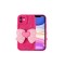 iPhone 11 Kılıf Kamera Korumalı Figür Tasarımlı Zore Kapya Kapak-Pembe Koyu