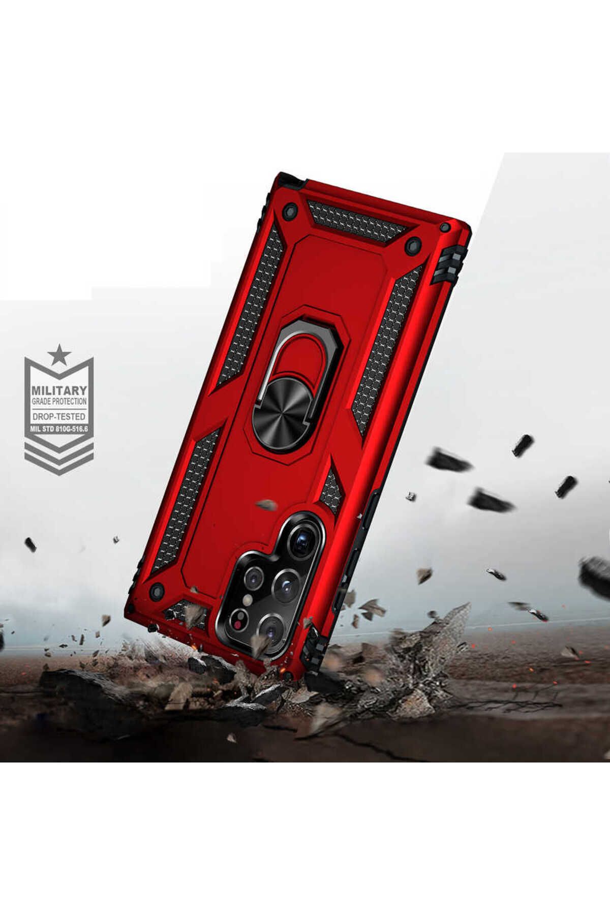 Galaxy S22 Ultra Uyumlu Zore Vega Kılıf-Kırmızı Galaxy S22 Ultra Uyumlu Zore Vega Kılıf-Kırmızı
