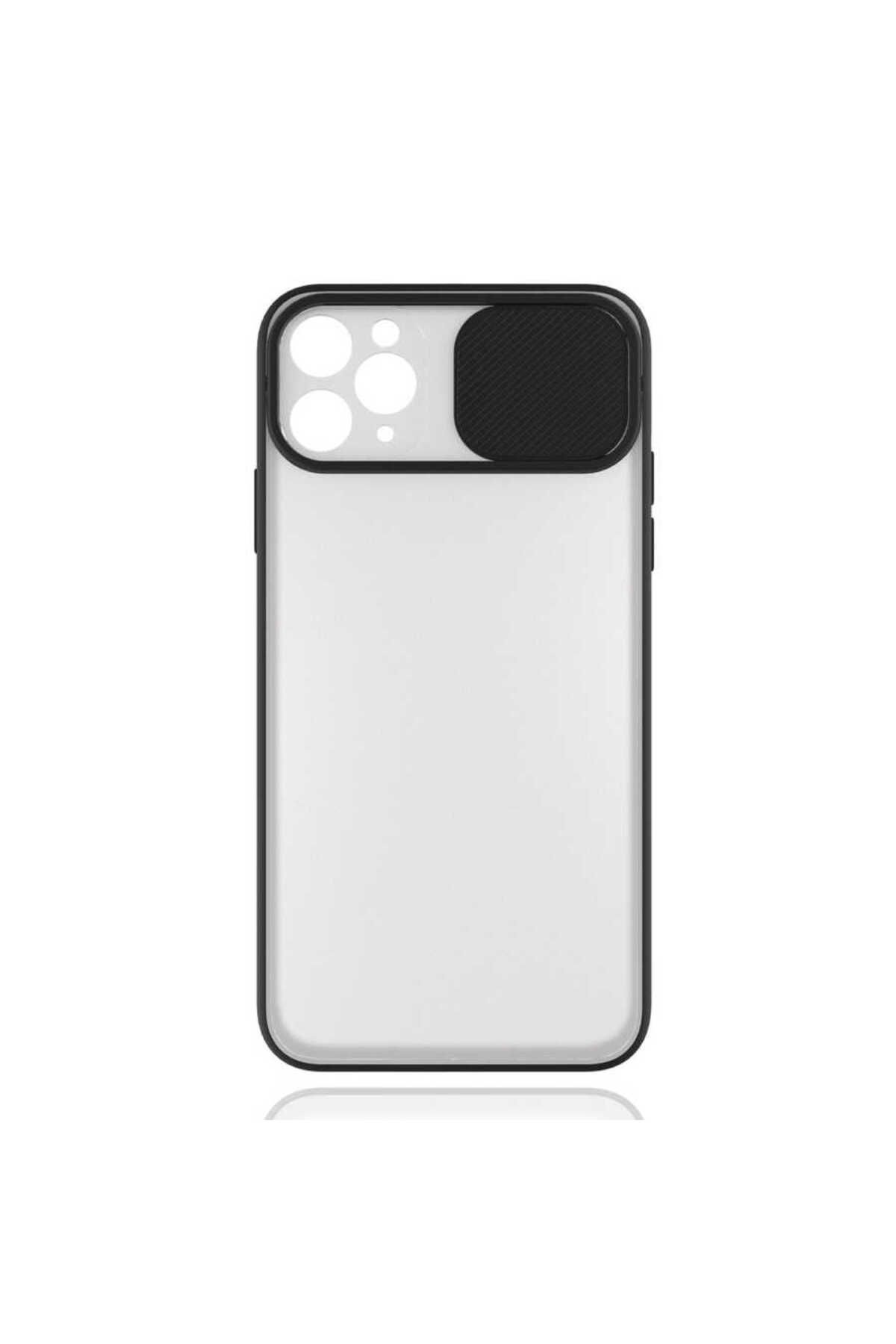 iPhone 11 Pro Max Uyumlu Zore LCSMX-i Kılıf-Siyah
