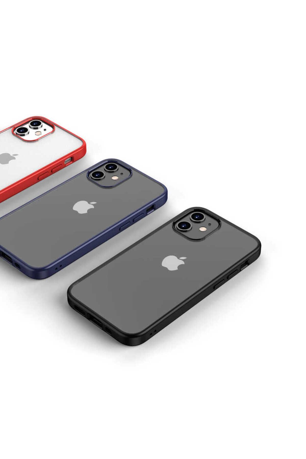 iPhone 12 Mini Uyumlu Zore Hom Silikon-Kırmızı