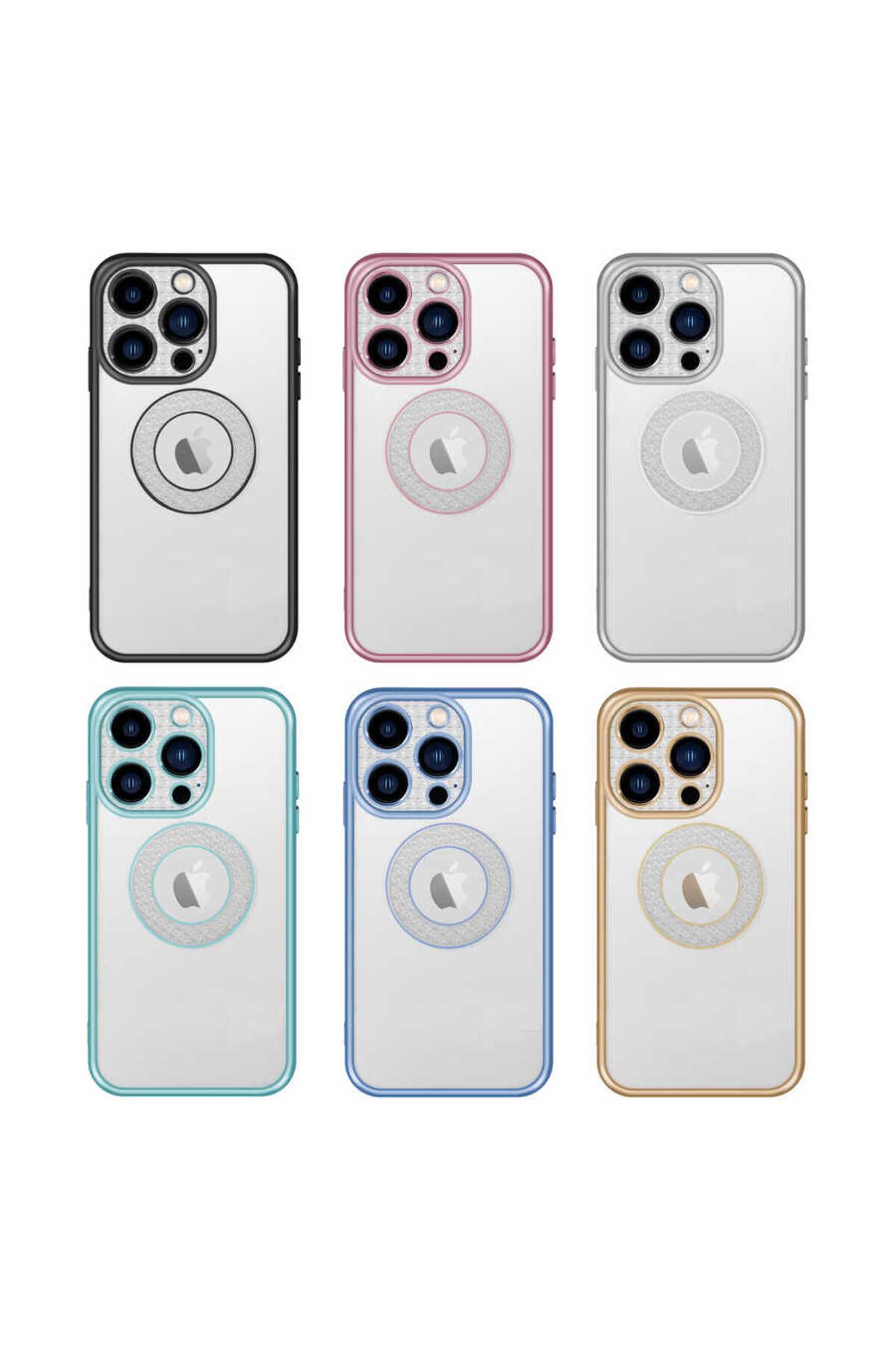 iPhone 12 Pro Max Uyumlu Kamera Korumalı Logo Gösteren Zore Esta Kılıf-Yeşil