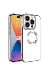 iPhone 15 Pro Uyumlu Kamera Korumalı Logo Gösteren Zore Omega Kılıf-Titanyum iPhone 15 Pro Uyumlu Kamera Korumalı Logo Gösteren Zore Omega Kılıf-Titanyum