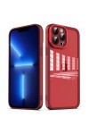 iPhone 12 Pro Max Uyumlu Kamera Korumalı Transparan Zore Post Kılıf-Kırmızı iPhone 12 Pro Max Uyumlu Kamera Korumalı Transparan Zore Post Kılıf-Kırmızı