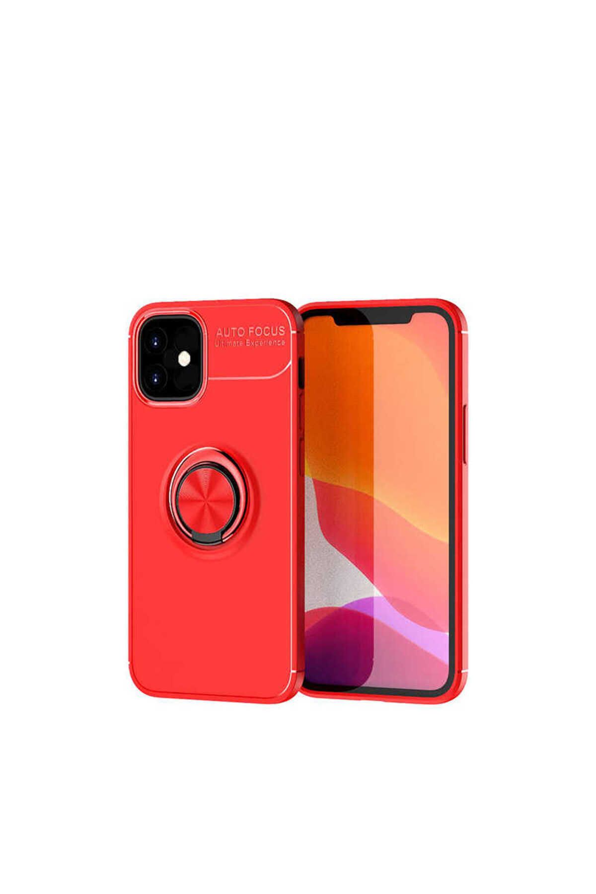 iPhone 12 Mini Uyumlu Zore Ravel Silikon Kılıf-Kırmızı