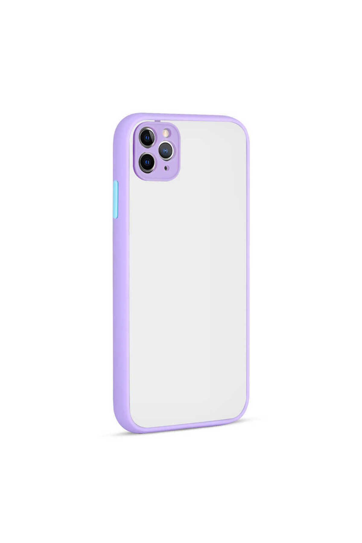 iPhone 11 Pro Max Uyumlu Zore Hux Kılıf-Lila