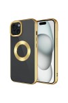 iPhone 15 Uyumlu Tek Kamera Çerçeveli Logo Gösteren Zore Omega Kılıf-Gold iPhone 15 Uyumlu Tek Kamera Çerçeveli Logo Gösteren Zore Omega Kılıf-Gold