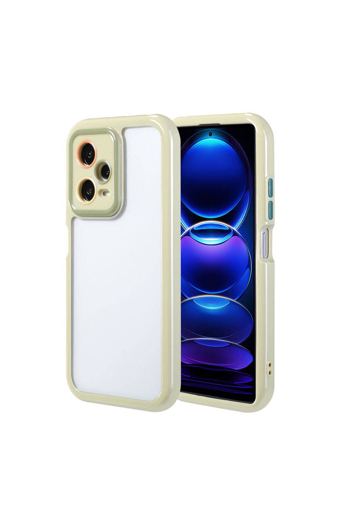 Xiaomi Redmi Note 12 Pro 5G Kılıf Kamera Korumalı Renkli Kenar ve Çerçeve Tasarımlı Zore Vitamin Kap