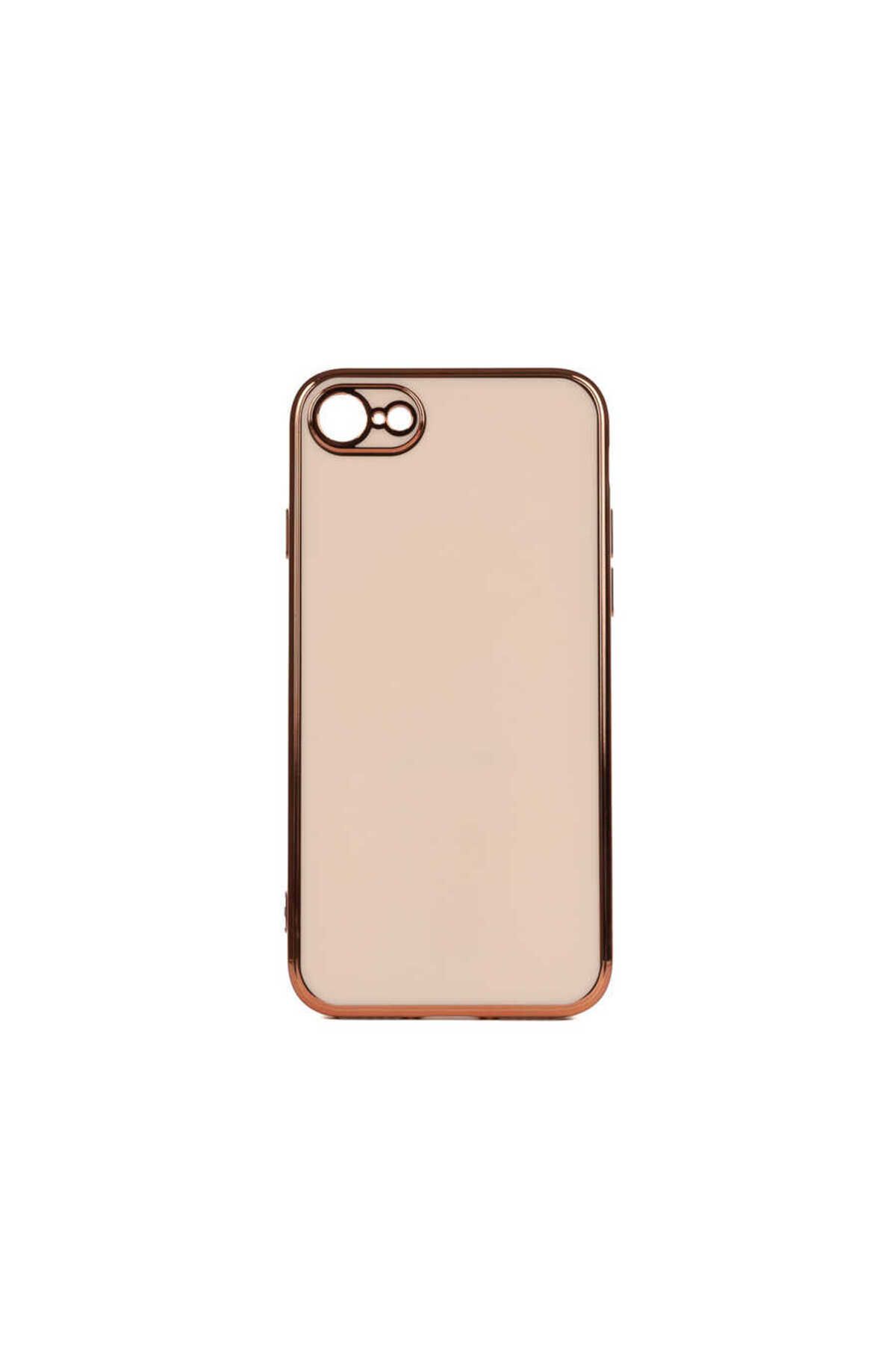 iPhone SE 2022 Uyumlu Zore Bark Kılıf-Rose Gold