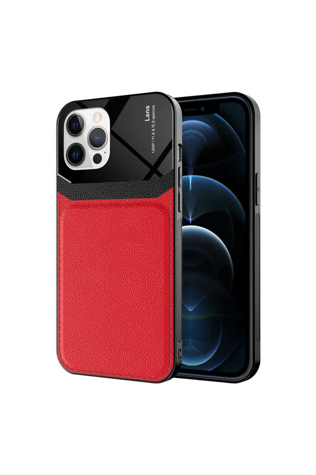 iPhone 12 Pro Max Uyumlu  Emiks Kılıf-Kırmızı