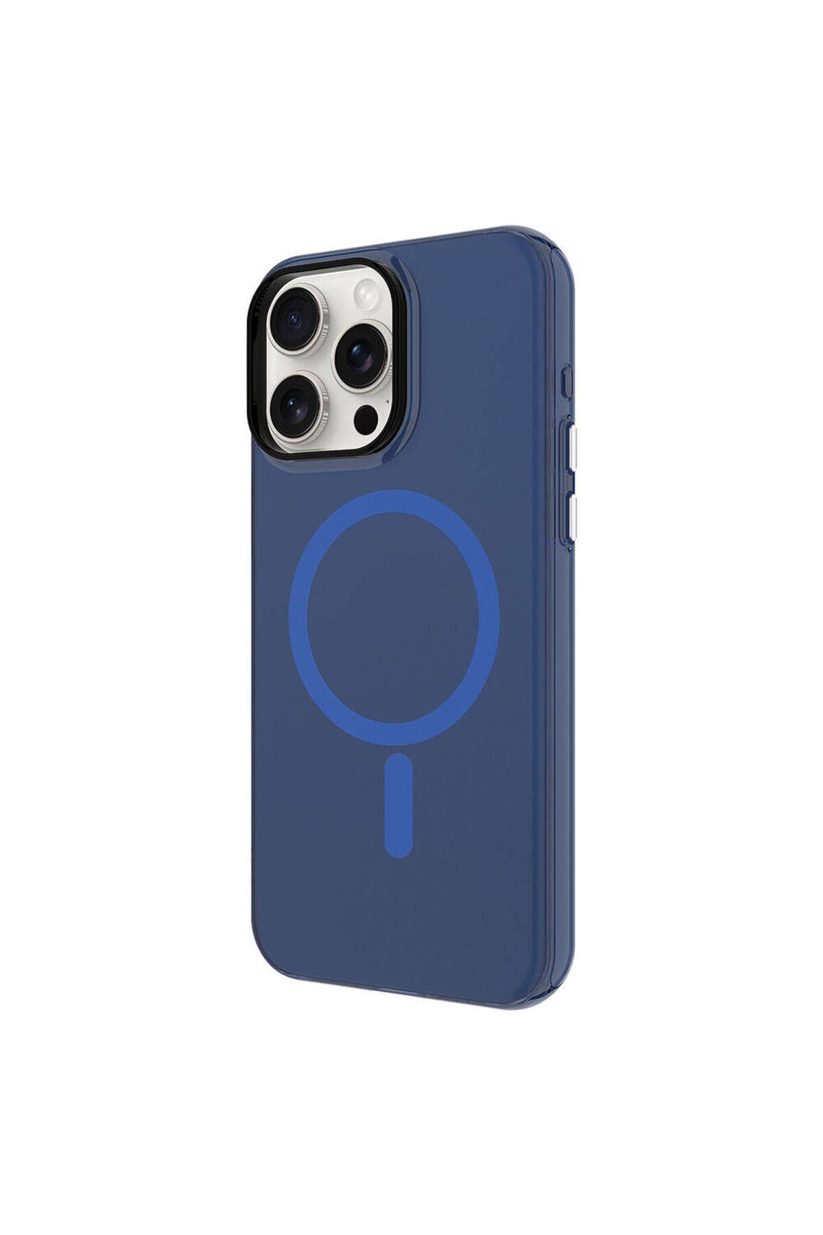 iPhone 15 Pro Uyumlu Zore Magsafe Şarj Özellikli Buzlu Transparan C-Pro Sert Kılıf-Koyu Gri iPhone 15 Pro Uyumlu Zore Magsafe Şarj Özellikli Buzlu Transparan C-Pro Sert Kılıf-Koyu Gri