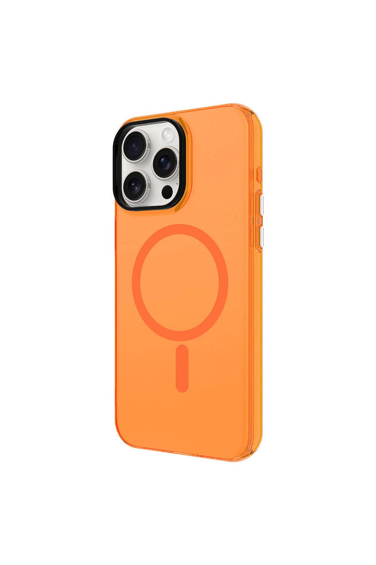 iPhone 15 Pro Uyumlu Zore Magsafe Şarj Özellikli Buzlu Transparan C-Pro Sert Kılıf-Koyu Gri iPhone 15 Pro Uyumlu Zore Magsafe Şarj Özellikli Buzlu Transparan C-Pro Sert Kılıf-Koyu Gri