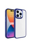 iPhone 15 Pro Uyumlu Zore Krom Kılıf-Lacivert iPhone 15 Pro Uyumlu Zore Krom Kılıf-Lacivert