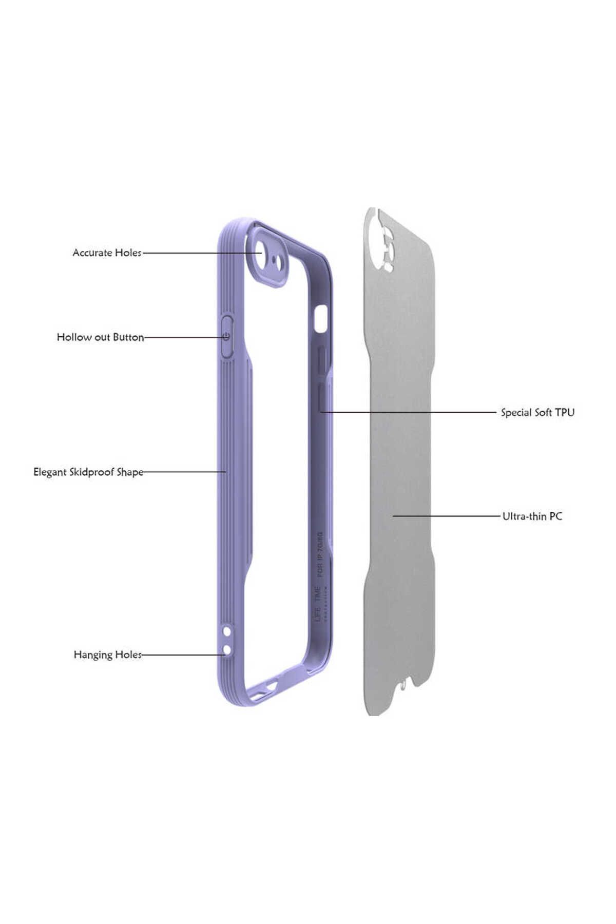 iPhone SE 2022 Uyumlu Zore Parfe Kılıf-Koyu Yeşil