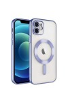 iPhone 11 Uyumlu Kamera Korumalı Magsafe Wireless Şarj Özellikli Zore Demre Kılıf-Lila iPhone 11 Uyumlu Kamera Korumalı Magsafe Wireless Şarj Özellikli Zore Demre Kılıf-Lila