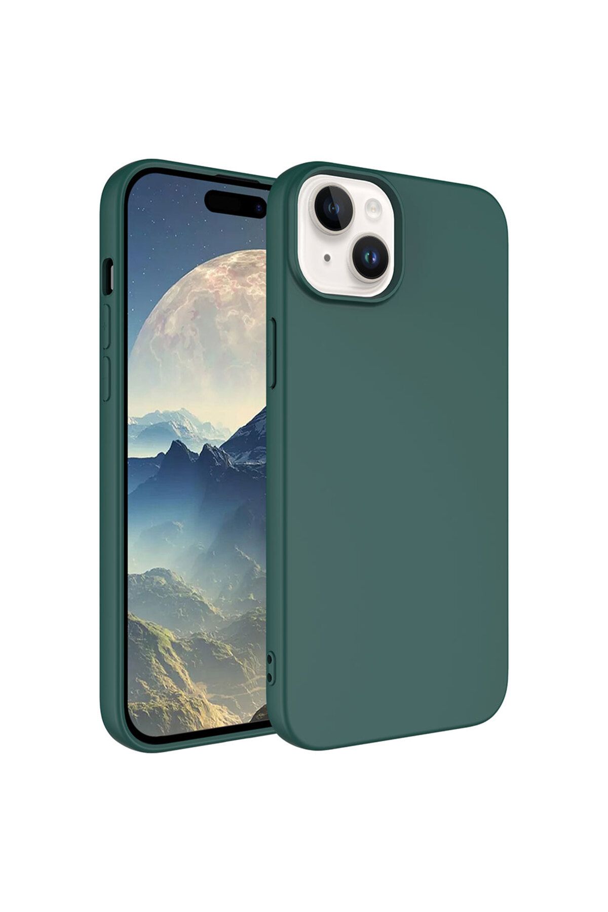 iPhone 15 Uyumlu Zore LSR Lansman Kılıf-Koyu Yeşil