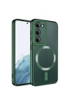 Galaxy S23 Plus Uyumlu Magsafe Wireless Şarj Özellikli Zore Setro Silikon-Koyu Yeşil Galaxy S23 Plus Uyumlu Magsafe Wireless Şarj Özellikli Zore Setro Silikon-Koyu Yeşil