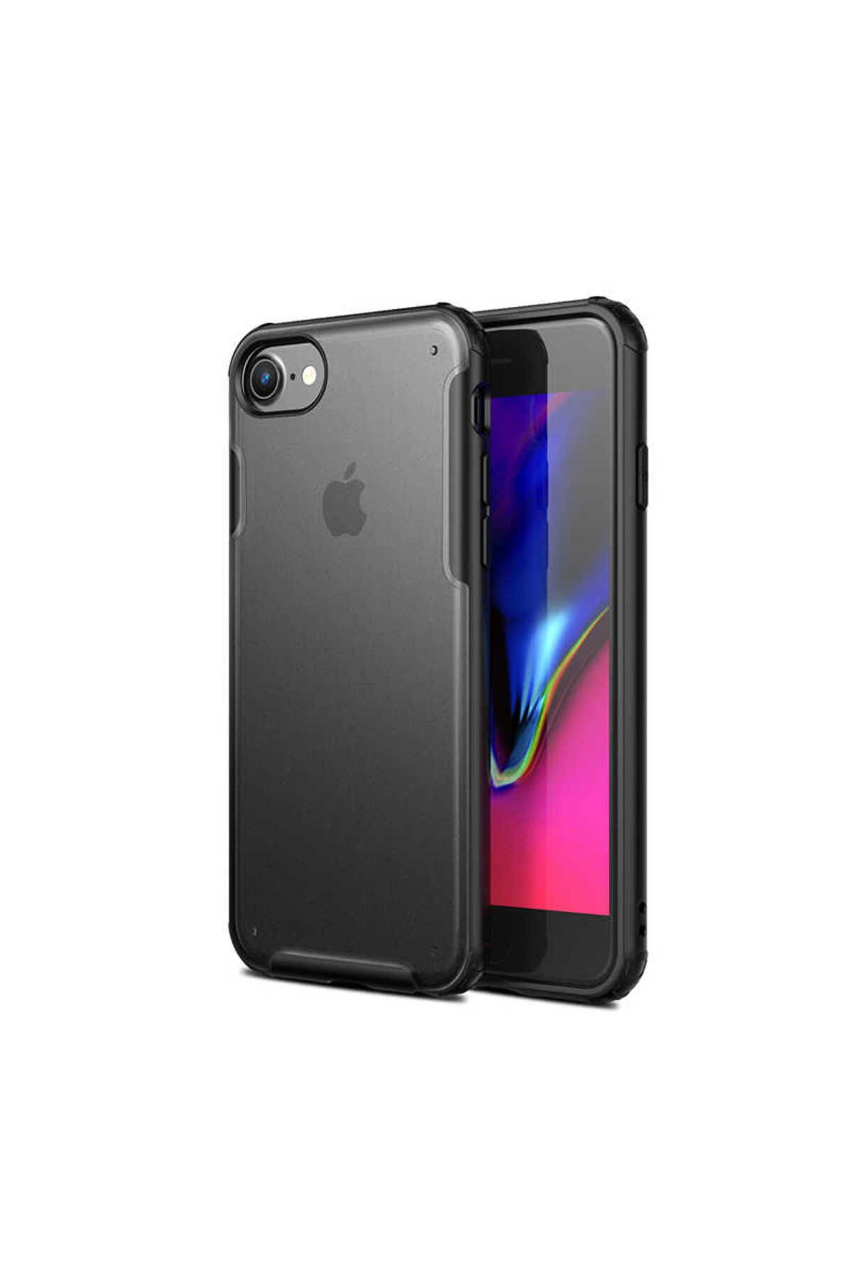 iPhone SE 2022 Uyumlu Zore Volks Kılıf-Siyah