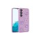 Galaxy S21 FE Uyumlu Kabartma Figürlü Parlak Zore Toys Silikon Kılıf-Mor