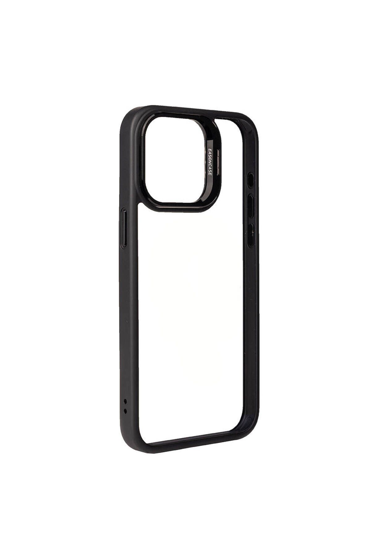 iPhone 15 Pro Uyumlu Kamera LZore Korumalı Standlı Zore Klon LCSMX-li Kılıf-Lacivert iPhone 15 Pro Uyumlu Kamera LZore Korumalı Standlı Zore Klon LCSMX-li Kılıf-Lacivert