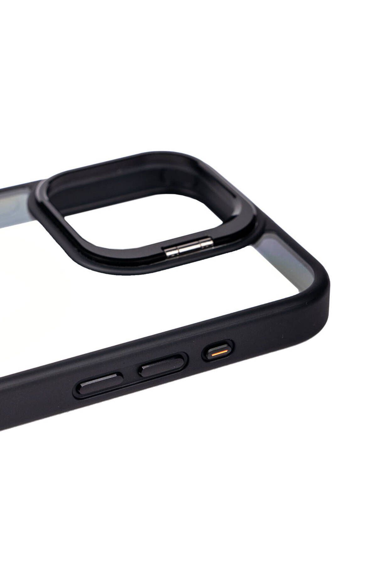 iPhone 15 Pro Uyumlu Kamera LZore Korumalı Standlı Zore Klon LCSMX-li Kılıf-Lacivert iPhone 15 Pro Uyumlu Kamera LZore Korumalı Standlı Zore Klon LCSMX-li Kılıf-Lacivert