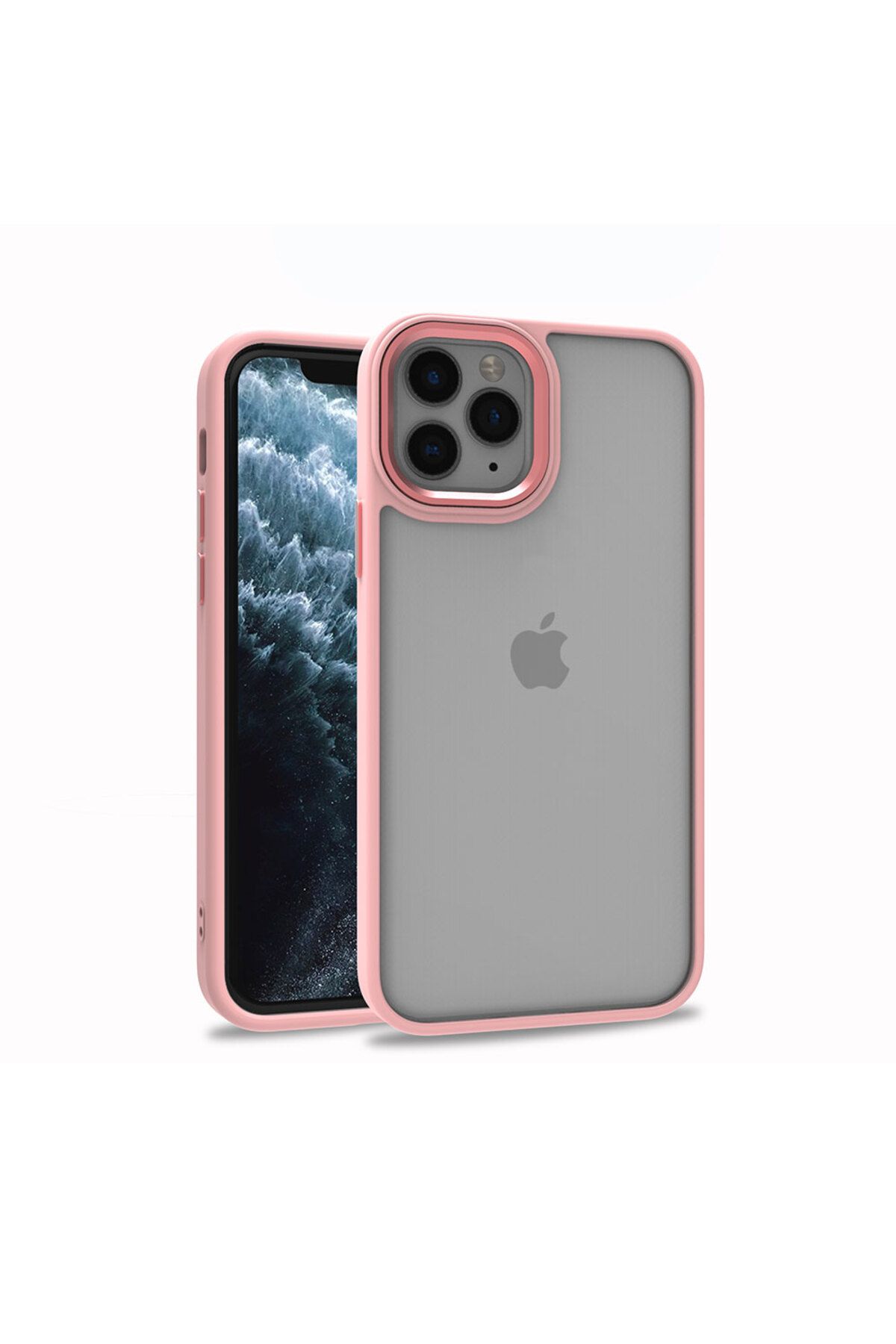 iPhone 11 Pro Max Uyumlu Zore Flora Kılıf-Rose Gold