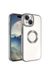 iPhone 15 Uyumlu Kamera Korumalı Logo Gösteren Zore Omega Kılıf-Koyu Gri iPhone 15 Uyumlu Kamera Korumalı Logo Gösteren Zore Omega Kılıf-Koyu Gri