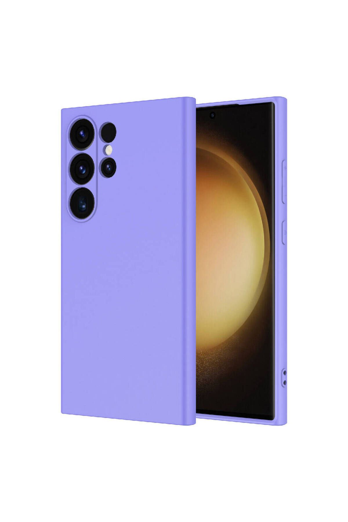 Galaxy S24 Ultra Uyumlu Zore Mara Lansman Kılıf-Lila