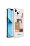 iPhone 13 Uyumlu Mermer Desenli Zore Marbello Kılıf-Kahverengi iPhone 13 Uyumlu Mermer Desenli Zore Marbello Kılıf-Kahverengi