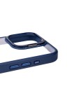 iPhone 15 Pro Uyumlu Kamera LZore Korumalı Standlı Zore Klon LCSMX-li Kılıf-Gri iPhone 15 Pro Uyumlu Kamera LZore Korumalı Standlı Zore Klon LCSMX-li Kılıf-Gri