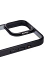iPhone 15 Pro Uyumlu Kamera LZore Korumalı Standlı Zore Klon LCSMX-li Kılıf-Gri iPhone 15 Pro Uyumlu Kamera LZore Korumalı Standlı Zore Klon LCSMX-li Kılıf-Gri