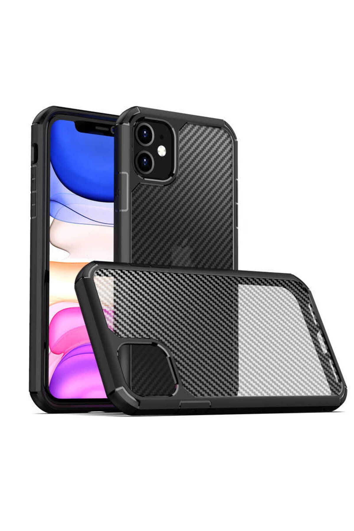 iPhone 11 Uyumlu Zore İnoks Kılıf-Siyah