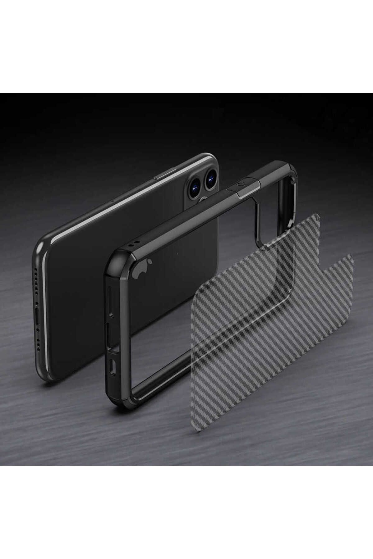 iPhone 11 Uyumlu Zore İnoks Kılıf-Siyah iPhone 11 Uyumlu Zore İnoks Kılıf-Siyah