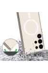 Galaxy S24 Ultra Uyumlu Zore Magsafe Şarj Özellikli Şeffaf Sert PC Zore Embos Kılıf-Renksiz Galaxy S24 Ultra Uyumlu Zore Magsafe Şarj Özellikli Şeffaf Sert PC Zore Embos Kılıf-Renksiz