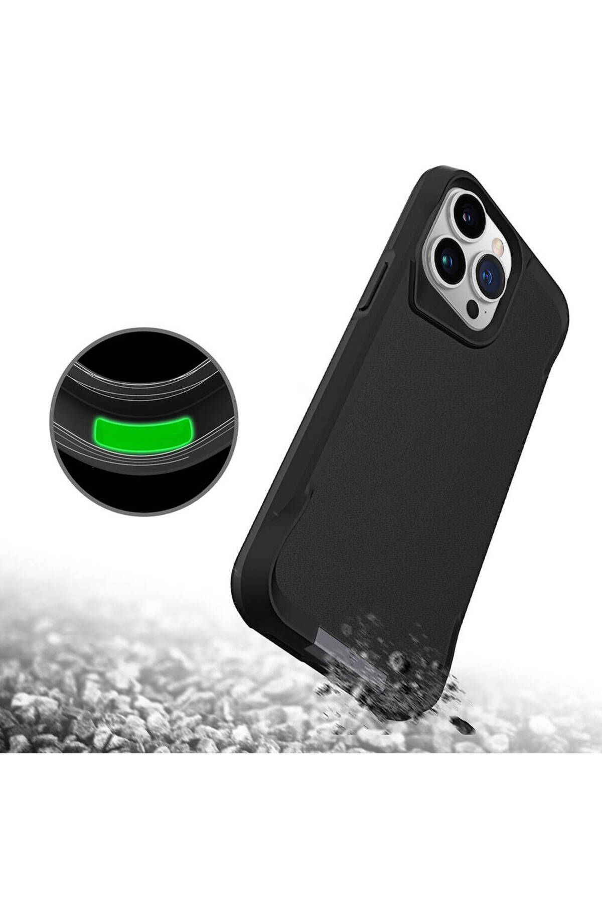iPhone 15 Pro Uyumlu Zore Airbag Kenarlı T-Max Mat Standlı Kılıf-Lacivert iPhone 15 Pro Uyumlu Zore Airbag Kenarlı T-Max Mat Standlı Kılıf-Lacivert