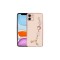 iPhone 11 Uyumlu El Tutamaçlı Kamera Korumalı Zore Taka Silikon Kılıf-Pembe