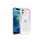 iPhone 11 Uyumlu Simli ve Renk Geçiş Tasarımlı LZore Korumalı Zore Park Kılıf-Mor-Beyaz