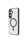 Galaxy S24 Uyumlu Magsafe Şarj Özellikli Krom Magsafe Silikon Zore Kılıf-Siyah Galaxy S24 Uyumlu Magsafe Şarj Özellikli Krom Magsafe Silikon Zore Kılıf-Siyah