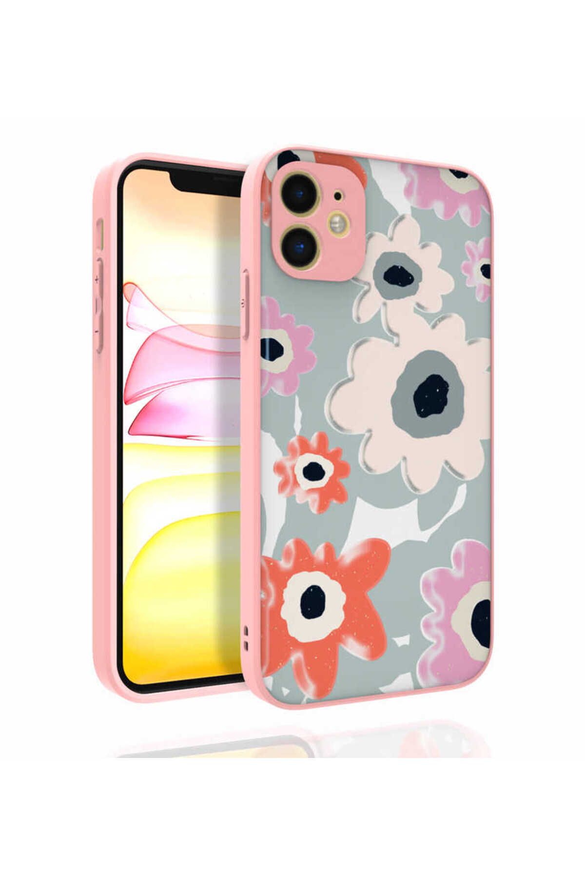 iPhone 11 Uyumlu Desenli Kamera Korumalı Parlak Zore Nora Kılıf-NO5