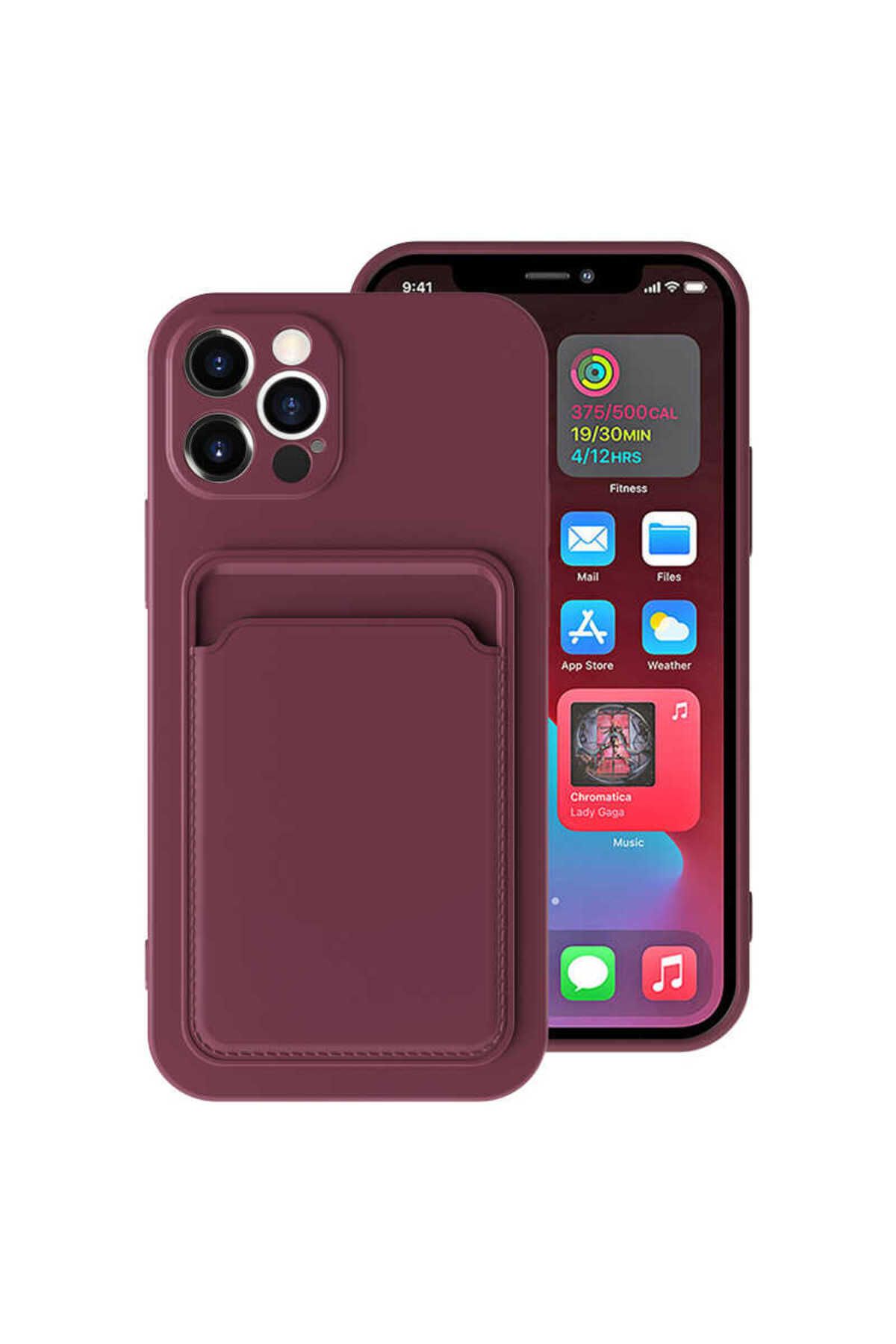 iPhone 12 Pro Max Uyumlu  Ofix Kılıf-Mürdüm